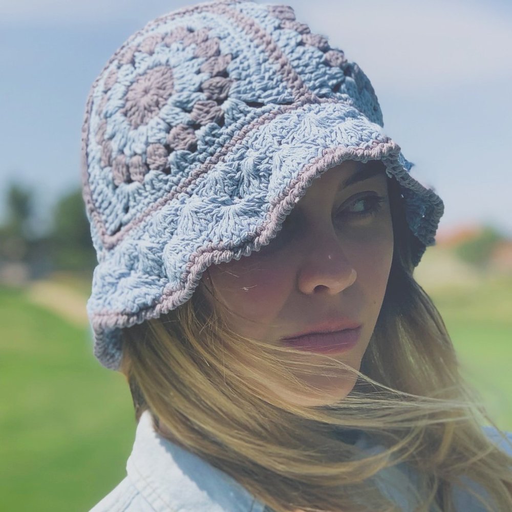 Women Hat, Crochet Bucket Hat, Knitted Hat